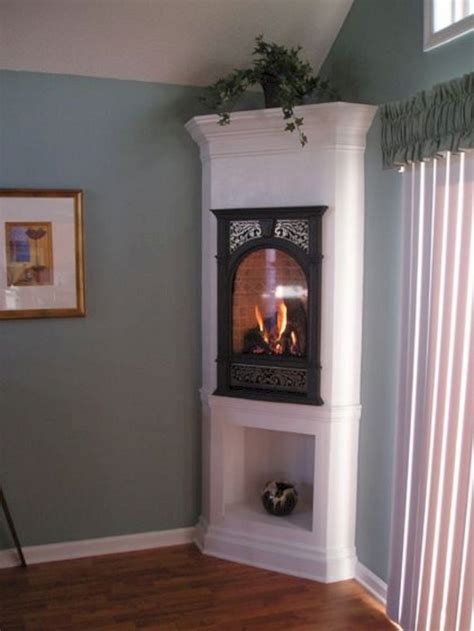 corner gas fireplace for small spaces
